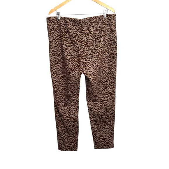 Ann Taylor The Animal Print Side Zip Pull On Stretch Legging Women’s Size XL - Picture 6 of 10